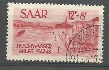 Znaczek Saara 1948 Mi 257 Stemplowane