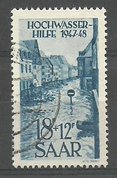 Znaczek Saara 1948 Mi 258 Stemplowane