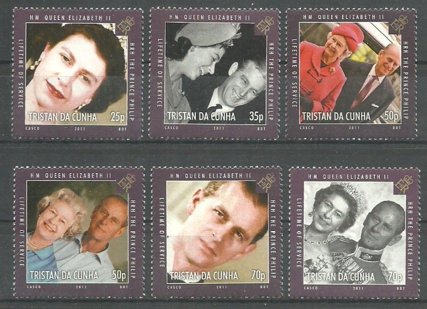Znaczek Tristan da Cunha 2011 Mi 1065-1070 Czyste **