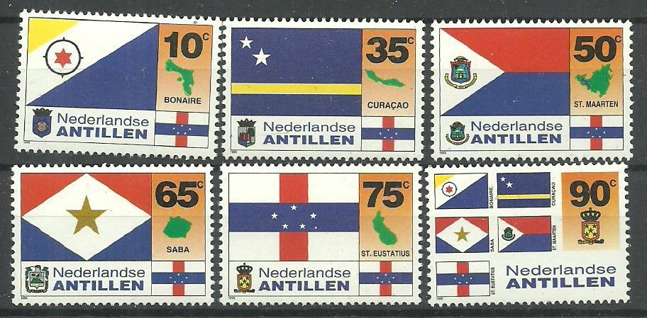 Znaczek Antyle Holenderskie 1995 Mi 833-838 Czyste **