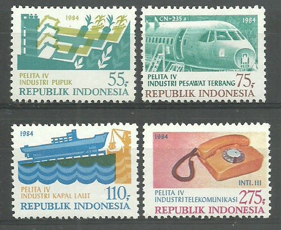 Znaczek Indonezja 1984 Mi 1127-1130 Czyste **