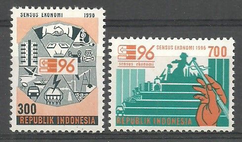 Znaczek Indonezja 1996 Mi 1595-1596 Czyste **