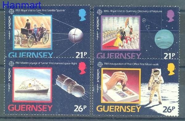 Znaczek Guernsey 1991 Mi 518-521 Czyste **