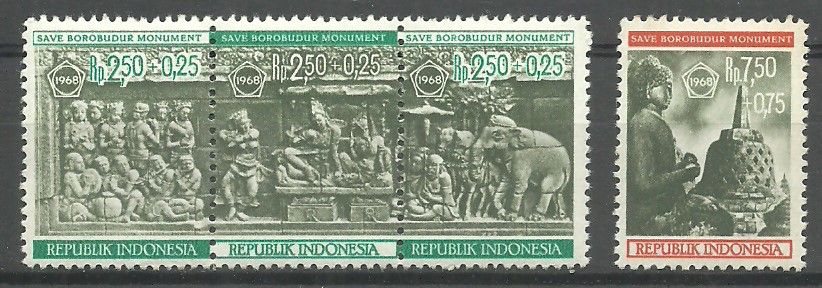 Znaczek Indonezja 1968 Mi 599-602 Czyste **