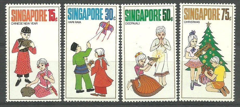Znaczek Singapur 1971 Mi 138-141 Czyste **