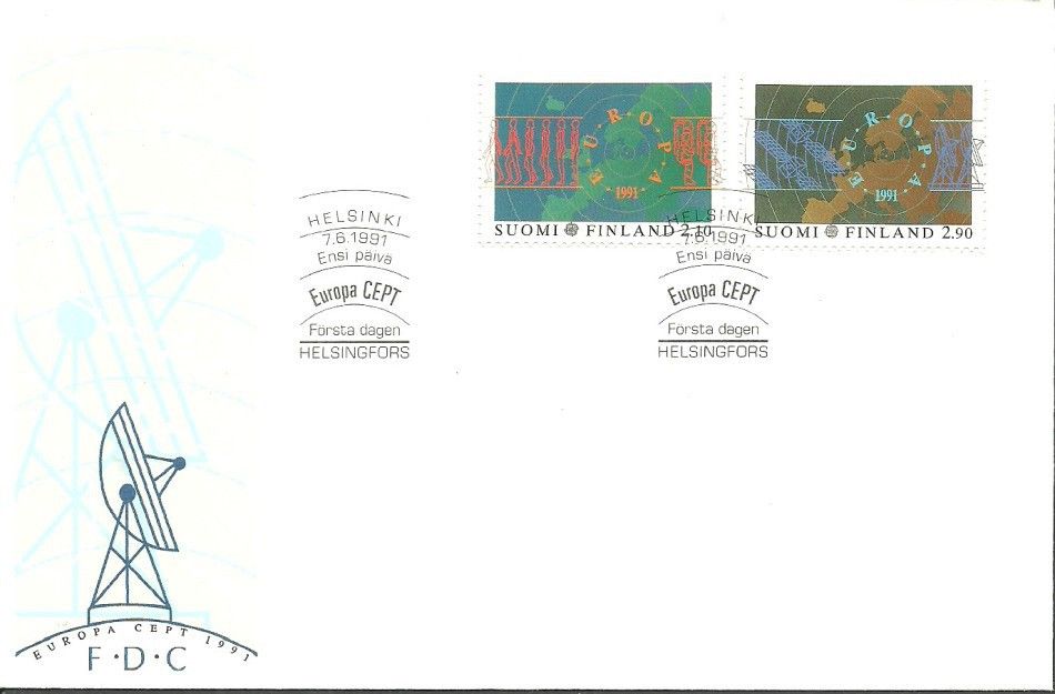 Znaczek Finlandia 1991 Mi 1144-1145 FDC