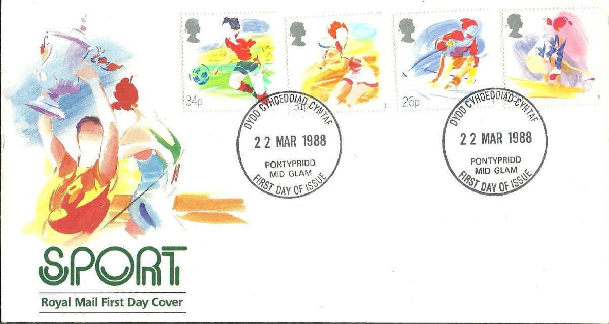 Znaczek Wielka Brytania 1988 Mi 1143-1146 FDC