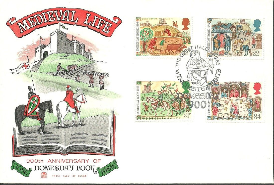Znaczek Wielka Brytania 1986 Mi 1072-1075 FDC