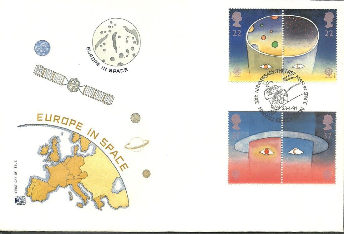 Znaczek Wielka Brytania 1991 Mi 1337-1340 FDC