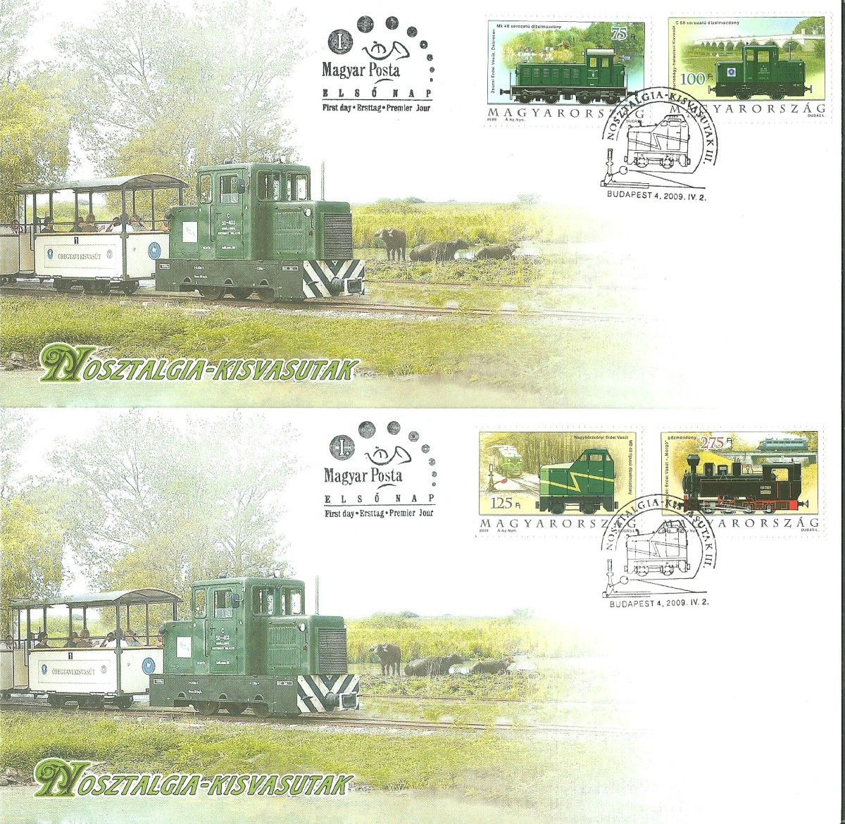 Znaczek Węgry 2009 Mi 5340-5343 FDC