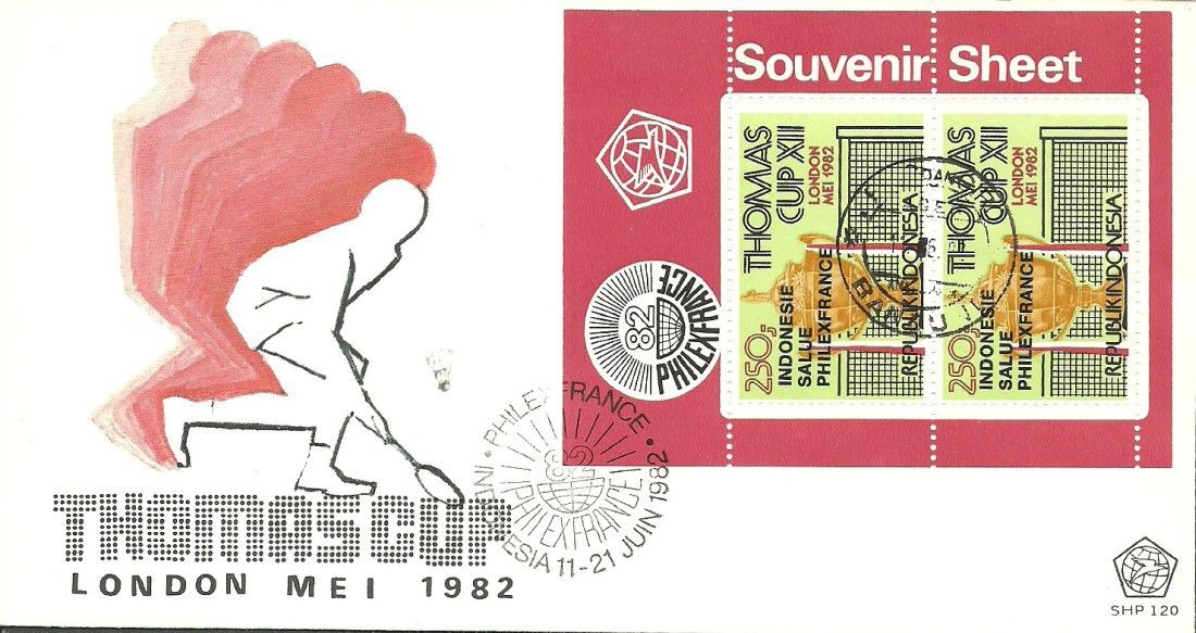 Znaczek Indonezja 1982 Mi bl 45B FDC