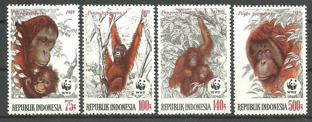 Znaczek Indonezja 1989 Mi 1291-1294 Czyste **