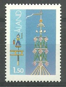 Znaczek Wyspy Alandzkie 1985 Mi 10 Czyste **