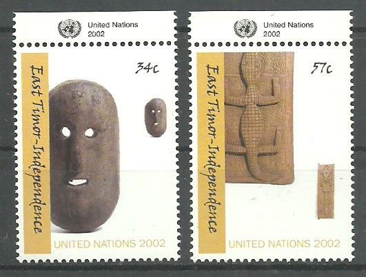 Znaczek Narody Zjednoczone Nowy Jork 2002 Mi 894-895 Czyste **
