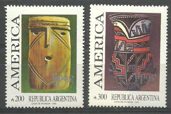 Znaczek Argentyna 1989 Mi 1998-1999 Czyste **