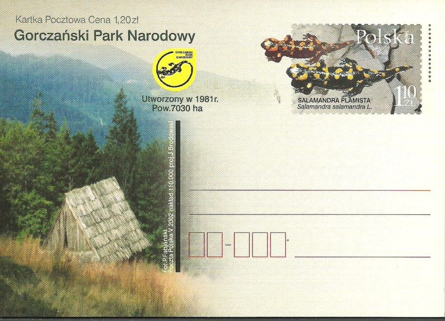 Polska 2002 Fi Cp 1280 Całostka pocztowa
