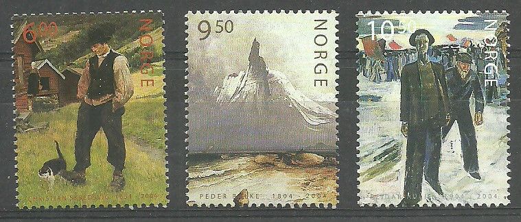 Znaczek Norwegia 2004 Mi 1493-1495 Czyste **