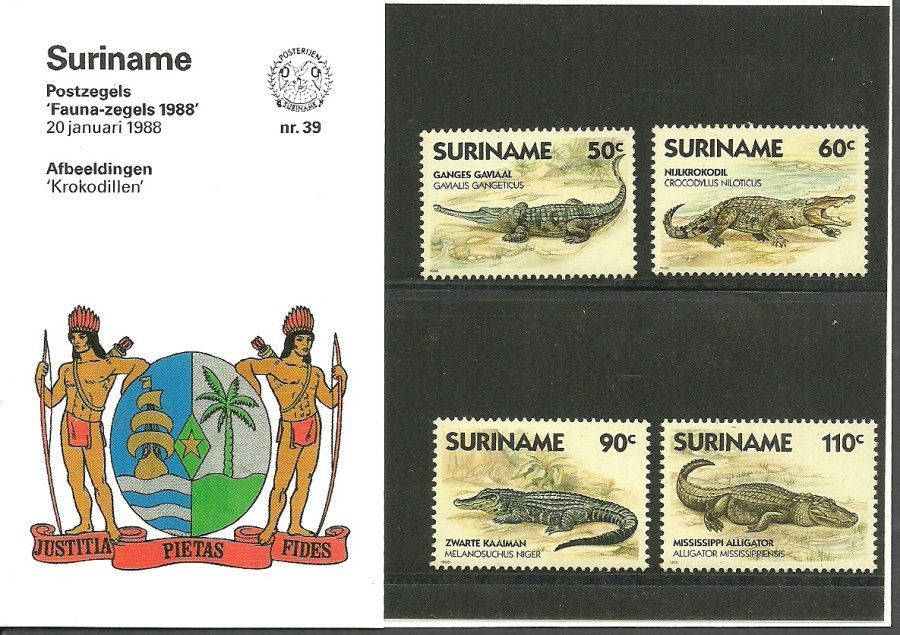 Znaczek Surinam 1988 Mi 1248-1251 Czyste **