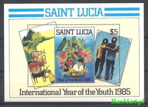 Znaczek Saint Lucia 1985 Mi bl 43 Czyste **