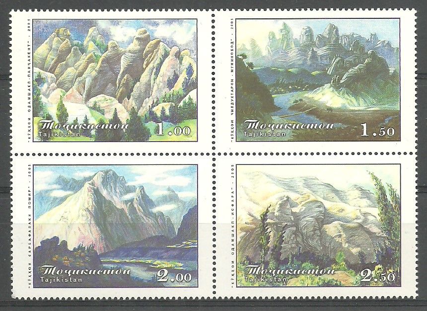 Znaczek Tadżykistan 2005 Mi 408-411 Czyste **