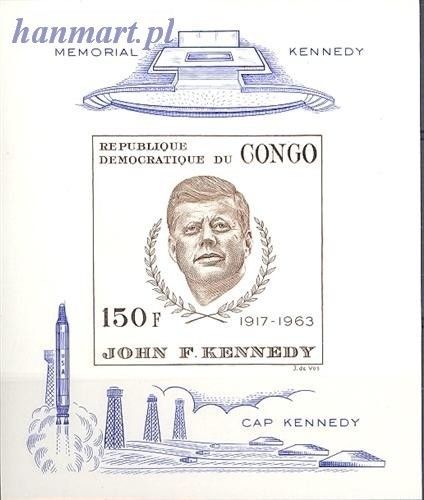 Znaczek Kongo Kinszasa / Zair 1966 Mi bl 9 Czyste **