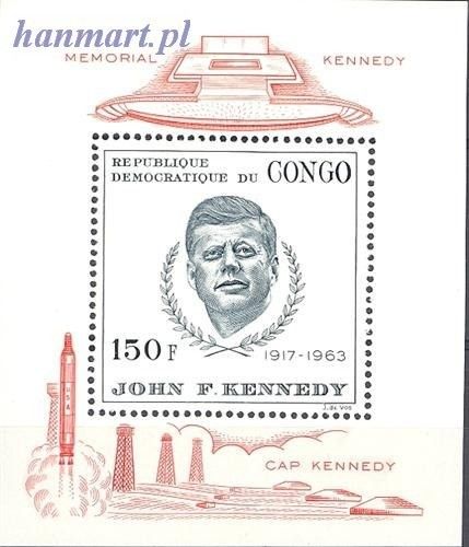 Znaczek Kongo Kinszasa / Zair 1966 Mi bl 10 Czyste **