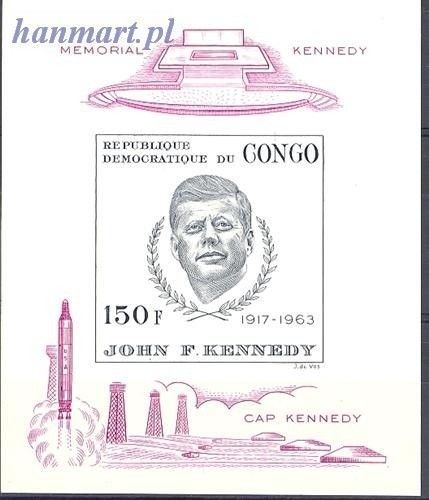 Znaczek Kongo Kinszasa / Zair 1966 Mi bl 11 Czyste **