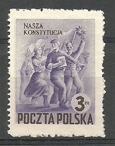 Znaczek Polska 1952 Mi 761 Fi 623 Czyste **
