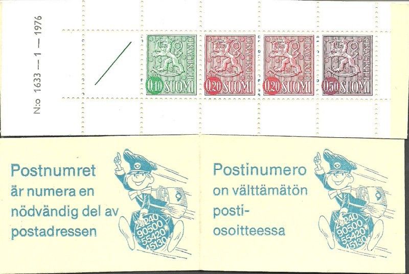 Znaczek Finlandia 1975 Mi mh 9b Czyste **