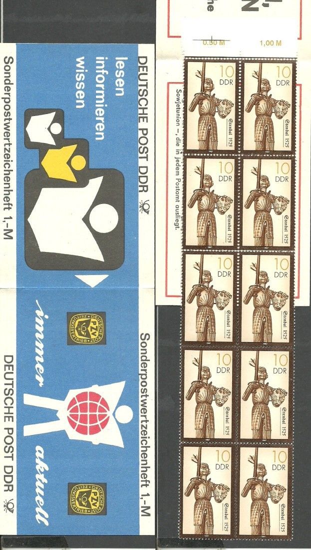 Znaczek NRD / DDR 1987 Mi mh 3063 Czyste **