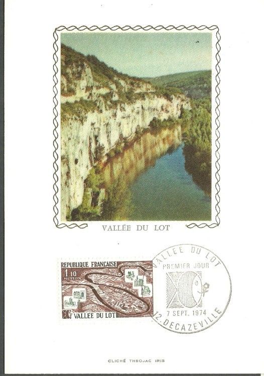 Znaczek Francja 1974 Mi S1884 Karta Max