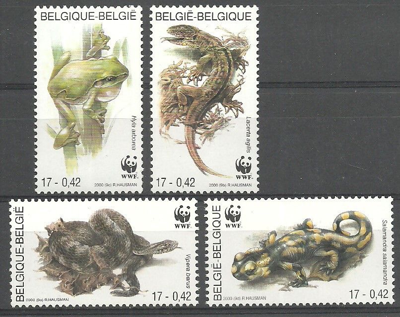 Znaczek Belgia 2000 Mi 2947-2950 Czyste **