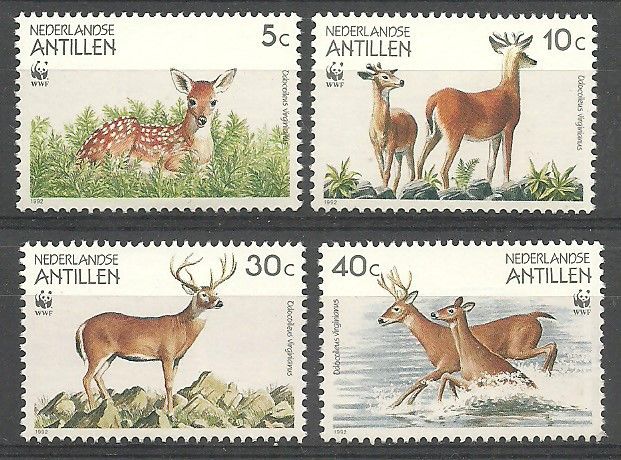 Znaczek Antyle Holenderskie 1992 Mi 739-742 Czyste **