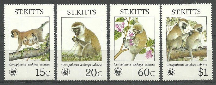 Znaczek Saint Kitts 1986 Mi 184-187 Czyste **