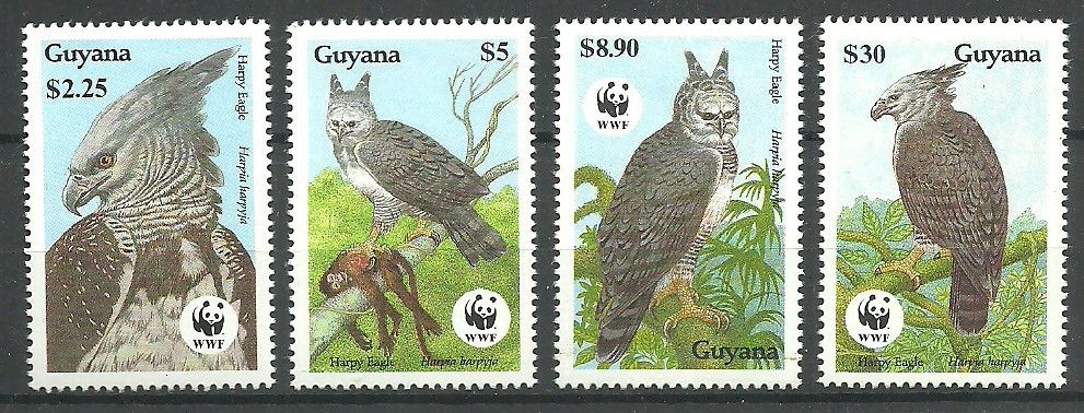 Znaczek Gujana 1990 Mi 3077-3080 Czyste **