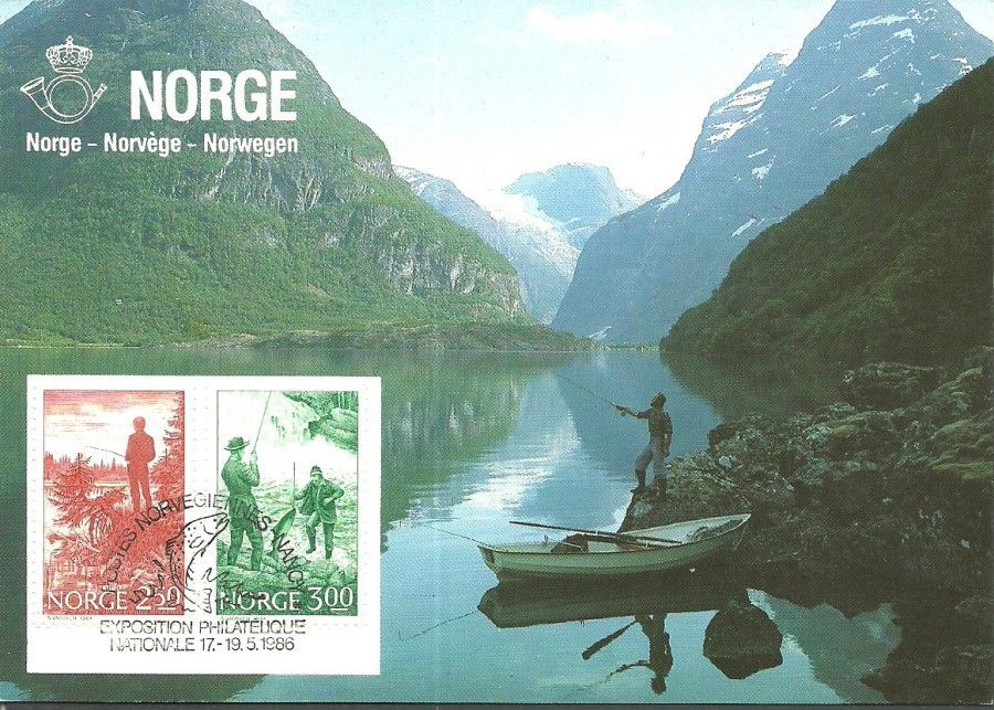 Znaczek Norwegia 1984 Mi 899-900 Karta Max