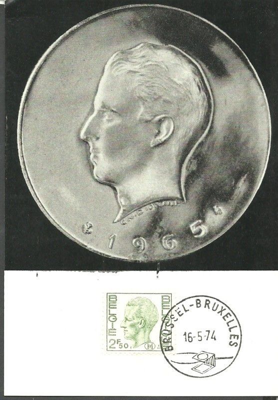 Znaczek Belgia 1974 Mi 1769 Karta Max