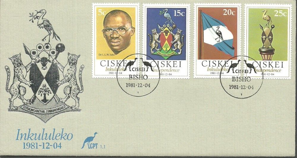 Znaczek Ciskei 1981 Mi 1-4 FDC