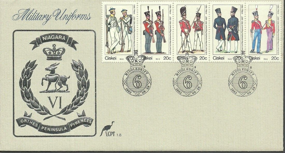Znaczek Ciskei 1983 Mi 47-51 FDC