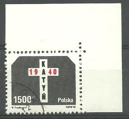 Znaczek Polska 1990 Mi abo 3272 Fi 3126 B1 Stemplowane