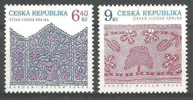 Znaczek Czechy 2003 Mi 351-352 Czyste **