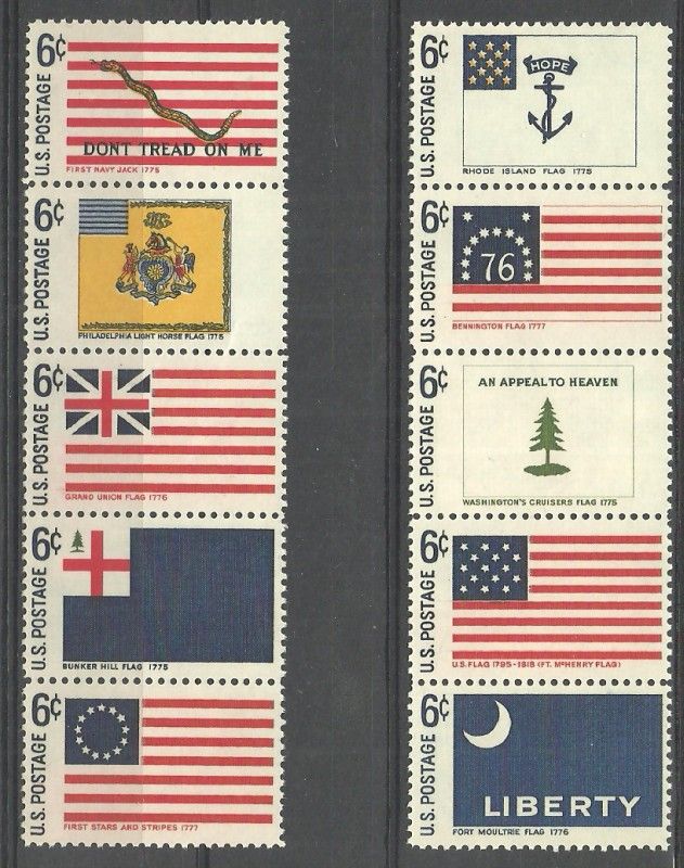 Znaczek USA 1968 Mi 951-960 Czyste **