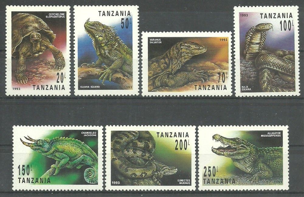 Znaczek Tanzania 1993 Mi 1503-1509 Czyste **