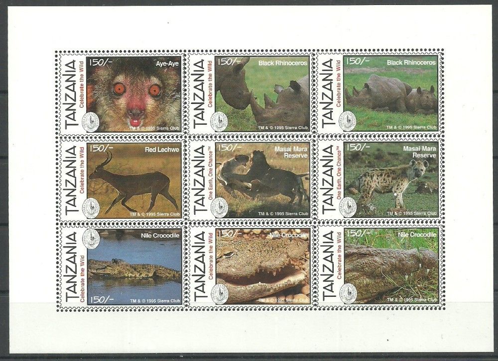 Znaczek Tanzania 1995 Mi ark 2055-2063 Czyste **