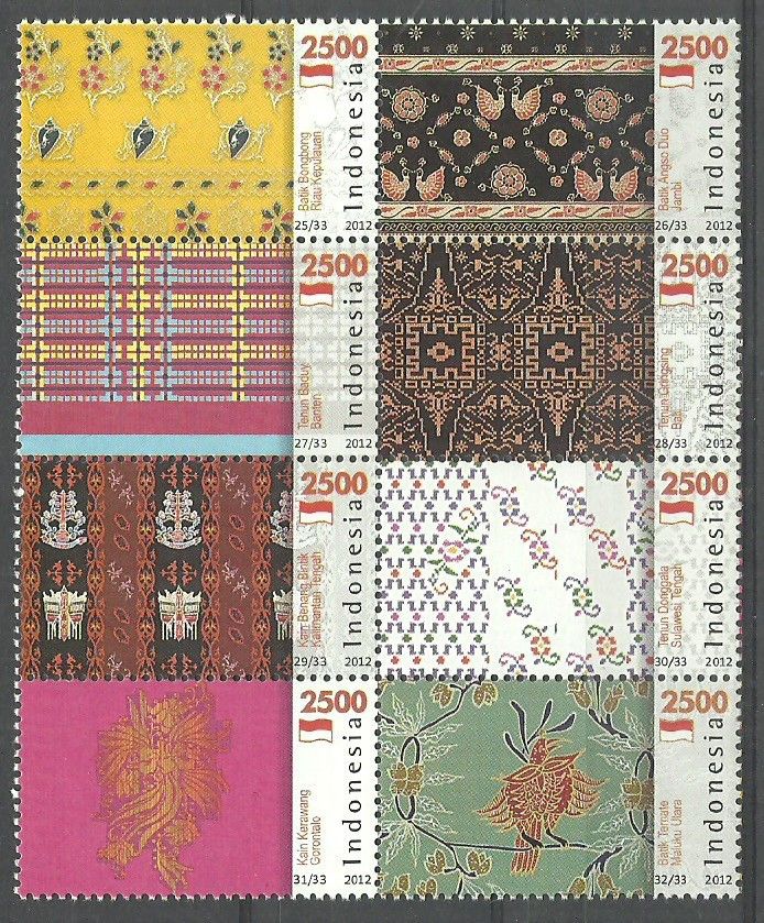 Znaczek Indonezja 2012 Mi 2982-2989 Czyste **