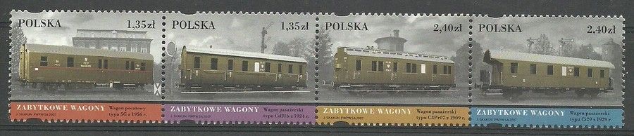 Znaczek Polska 2007 Mi 4308-4311 Fi 4158-4161 Czyste **