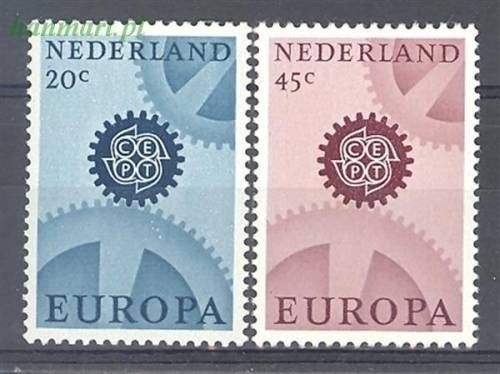 Znaczek Holandia 1967 Mi 878-879y Czyste **