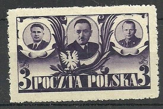 Znaczek Polska 1946 Mi 439 Fi 407 Czyste **