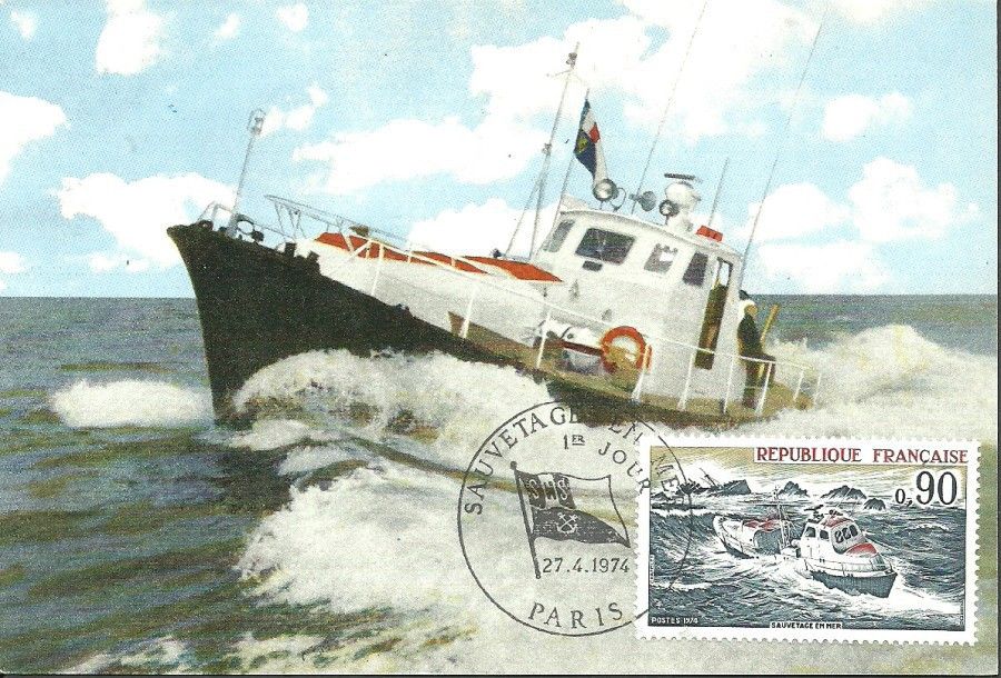 Znaczek Francja 1974 Mi 1871 Karta Max