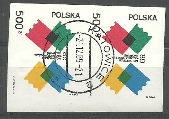 Znaczek Polska 1989 Mi abo 3229B Fi 3081A Stemplowane